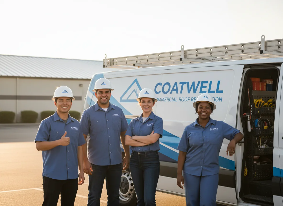 Commercial roof coating company in Pointblank, TX